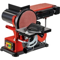 EINHELL Lijadora de disco y banda de pie TC-US 380, Lijadora de banda rojo/Negro