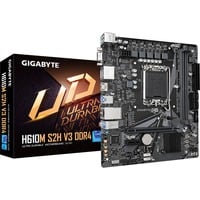 GIGABYTE H610M S2H V3 DDR4 Placa base - Compatible con procesadores Intel Core 14th CPUs, 4+1+1 Hybrid Digital VRM, up to 3200MHz DDR4, 1xPCIe 3.0 M.2, GbE LAN , USB 3.2 Gen 1 negro/Gris, 4+1+1 Hybrid Digital VRM, up to 3200MHz DDR4, 1xPCIe 3.0 M.2, GbE LAN , USB 3.2 Gen 1, Intel, LGA 1700, Intel® Core™ i3, Intel® Core™ i5, Intel® Core™ i7, LGA 1700, DDR4-SDRAM, 64 GB