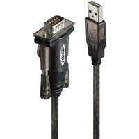 Lindy Convertidor USB a serie Lite negro