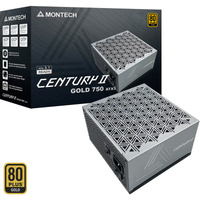 Montech MONTECH CENTURY II 750, Fuente de alimentación de PC plateado