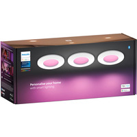 Philips Hue Hue White & Color Ambiance luz empotrada delgada 90 mm, Luz de LED blanco