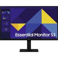 Samsung Monitor PC Profesional 27” Essential S3 S30GD FHD 100Hz, Monitor LED negro, 68,6 cm (27"), 1920 x 1080 Pixeles, Full HD, LED, 5 ms, Negro