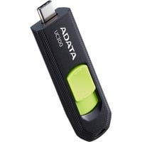 ADATA ACHO-UC300-128G-RNB unidad flash USB 128 GB USB Tipo C 3.2 Gen 1 (3.1 Gen 1) Negro, Lápiz USB negro/Verde, 128 GB, USB Tipo C, 3.2 Gen 1 (3.1 Gen 1), 100 MB/s, Deslizar, Negro