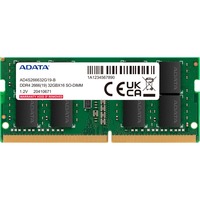 ADATA Premier módulo de memoria 8 GB DDR4 260-pin SO-DIMM, Memoria RAM negro, 8 GB, DDR4, 2666 MHz, 260-pin SO-DIMM