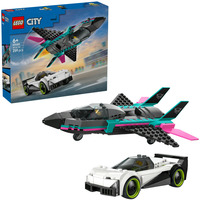 LEGO City Avión a chorro vs. Coche de carreras, Juegos de construcción 