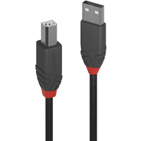 Lindy Cable USB 2.0 Tipo A a B, Anthra Line negro