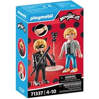 PLAYMOBIL Miraculous: Adrien & Cat Noir, Juegos de construcción 