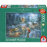 Schmidt Spiele Thomas Kinkade Studios: Noche Silenciosa de Santa, Puzzle 