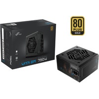 Fortron VITA GM 750W, Fuente de alimentación de PC negro, 750 W, 100 - 240 V, 50/60 Hz, 10-5 A, Activo, 100 W