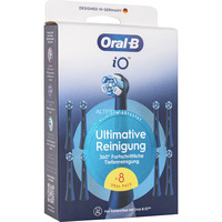 Procter & Gamble Oral-B iO Ultimative Reinigung 8er, Cabezal de cepillo negro, 8 pieza(s), Negro, 3 mes(es), Oral-B, 106 mm, 34 mm