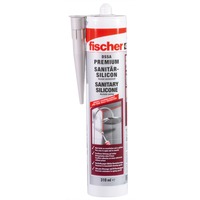 fischer Silicona sanitaria DSSA FUG 310ml gris junta, sellador gris