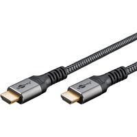 goobay Cable HDMI Plus de alta velocidad con Ethernet, 4K @ 60Hz gris