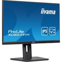 iiyama ProLite XUB2491H-B1 pantalla para PC 60,5 cm (23.8") 1920 x 1080 Pixeles Full HD LED Negro, Monitor LED negro (mate), 60,5 cm (23.8"), 1920 x 1080 Pixeles, Full HD, LED, 0,5 ms, Negro