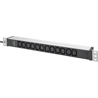 Digitus DN-95426, Regleta negro/Aluminio