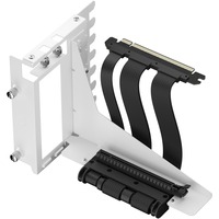 Fractal Design Flex 2 PCIe 4.0 x16 Blanco, soporte + cable de extensión, Cable alargador blanco/Negro