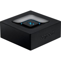 Logitech Bluetooth Audio Receiver 15 m Negro, Adaptador Bluetooth negro, 3,5 mm, A2DP, 15 m, Negro, Corriente alterna, Tipo C