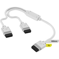 Corsair iCUE LINK Cable en Y, 600mm, recto, Cable Y blanco