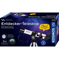 KOSMOS 43678767 juguete y kit de ciencia para niños, Caja de experimentos Telescopio, Astronomía, 8 año(s), Negro, Blanco