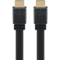 goobay Cable plano HDMI 2.1 de alta velocidad con Ethernet 8K / 60 Hz negro