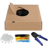 goobay Set de cables de red para exteriores Cat.6, U/UTP negro