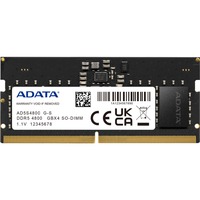ADATA Premier módulo de memoria 32 GB 1 x 32 GB DDR5 262-pin SO-DIMM, Memoria RAM negro, 32 GB, 1 x 32 GB, DDR5, 4800 MHz, 262-pin SO-DIMM