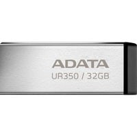 ADATA UR350 unidad flash USB 32 GB USB tipo A 3.2 Gen 1 (3.1 Gen 1) Negro, Lápiz USB níquel/Negro, 32 GB, USB tipo A, 3.2 Gen 1 (3.1 Gen 1), 100 MB/s, Tapa, Negro