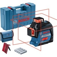 Bosch GLL 3-80 Professional Nivel de línea 30 m 630 - 650 nm (< 10 mW), Láser de líneas cruzadas azul/Negro, 30 m, 0,3 mm/m, 4°, 120 m, 630 nm, Horizontal/Vertical