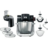 Bosch Serie 6 MUMS6ZS13D robot de cocina 1600 W 5,5 L Negro, Acero inoxidable Balanza integrada negro/Acero fino, 5,5 L, Negro, Acero inoxidable, 3,5 kg, 2,5 kg, Error, Si, 6,35 cm (2.5")