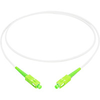 Digitus Cable de parche de fibra óptica simplex, reforzado con acero, monomodo, SC/APC > SC/APC blanco