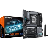 GIGABYTE B860 EAGLE WIFI6E Placa base - CPUs Intel Core Ultra, VRM de 12+1+2+1 fases, hasta 9066MHz DDR5, 1xPCIe 5.0 + 2xPCIe 4.0 M.2, LAN 2,5 GbE, WIFI 6E, USB 3.2 Gen 2x2 VRM de 12+1+2+1 fases, hasta 9066MHz DDR5, 1xPCIe 5.0 + 2xPCIe 4.0 M.2, LAN 2,5 GbE, WIFI 6E, USB 3.2 Gen 2x2, Intel, LGA 1851 (Socket V1), Intel Core Ultra (Serie 1), Intel Core Ultra (Series 2), LGA 1851, DDR5-SDRAM, 256 GB