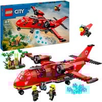LEGO City Avión de Rescate de Bomberos, Juegos de construcción Juego de construcción, 6 año(s), Plástico, 478 pieza(s), 894 g