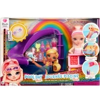 MGA Entertainment Rainbow High Little Pool Day with Blush Playset, Muñecos Rainbow High Little Pool Day with Blush Playset, Muñeca fashion, Femenino, 4 año(s), 140 mm, Multicolor