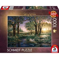 Schmidt Spiele Terry Redlin: Encanto matutino en el estanque, Puzzle 
