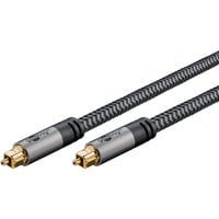goobay Cable Toslink Plus negro/Plateado