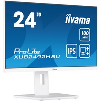iiyama XUB2492HSU-W6 pantalla para PC 60,5 cm (23.8") 1920 x 1080 Pixeles Full HD LED Blanco, Monitor LED blanco (mate), 60,5 cm (23.8"), 1920 x 1080 Pixeles, Full HD, LED, 0,4 ms, Blanco