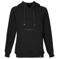 ALTERNATE Sudadera con capucha ATTAX (logo en relieve) S, Suéter negro