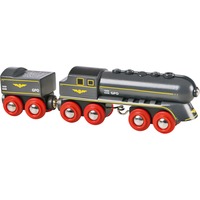 BRIO 33697 Tren de alta velocidad, Vehículo de juguete negro, 33697, Niño/niña, Madera, Lift and Load, 2 pieza(s), 0,3 año(s), Negro, Rojo