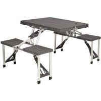 Easy Camp 670410 mesa para exterior Negro, Plata Forma rectangular negro, Negro, Plata, Aluminio, Acero, Forma rectangular, 840 mm, 1360 mm, 66 cm