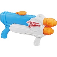 Hasbro Super Soaker Barracuda 1000 ml, Pistola de agua blanco/Azul, Pistola de agua de espuma, Azul, Naranja, Blanco, 6 año(s), 1 pieza(s)