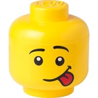Room Copenhagen Cabeza de almacenamiento LEGO "Silly", pequeña, Caja de depósito amarillo