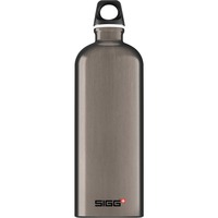 SIGG Alu Traveller Smoked Pearl 1 L, Botella de agua marrón