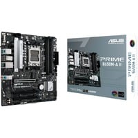 ASUS PRIME B650M-A II-CSM AMD B650 Zócalo AM5 micro ATX, Placa base negro/Plateado, AMD, Zócalo AM5, AMD Ryzen 7000 Series, Zócalo AM5, DDR5-SDRAM, 128 GB