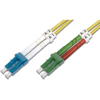 Digitus Cable de parche LWL, dúplex, conector LC (APC) > LC, monomodo OS2 amarillo