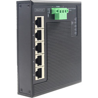 Digitus Red Ethernet Gigabit de 5 puertos, Interruptor/Conmutador negro