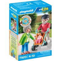 PLAYMOBIL My Life Abuelos con bebé, Juegos de construcción 