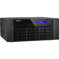 QNAP TS-h1290FX NAS Torre EPYC 7232P 64 GB DDR4 0 TB QuTS hero Negro NAS, Torre, EPYC, 7232P, 64 GB, DDR4