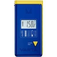 VARTA Probador de baterías digital LCD AA / AAA / C / D / E, Instrumento de medición azul