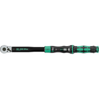 Wera Llave dinamométrica con trinquete reversible Click-Torque Lock C 3, Llave de torsión negro/Verde