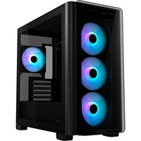 ASUS A23 PLUS TG ARGB BLACK Negro, Cajas de torre negro, PC, Negro, micro ATX, Mini-ITX, Multi, 16,5 cm, 38 cm