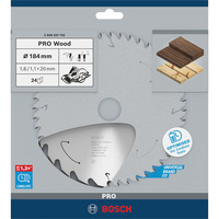 Bosch 2 608 837 702 hoja de sierra circular 18,4 cm 1 pieza(s) Madera noble, Madera blanda, 18,4 cm, 2 cm, 1,1 mm, 7900 RPM, 1,6 mm